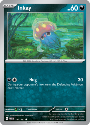 Pokémon TCG Inkay – OBF 137/197 Common Reverse Holofoil – EN