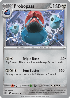 Pokémon TCG Probopass – OBF 146/197 Uncommon Regular – EN