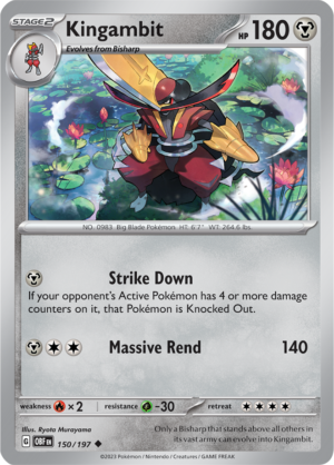 Pokémon TCG Kingambit – OBF 150/197 Uncommon Regular – EN