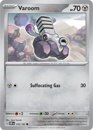 Pokémon TCG Varoom – OBF 155/197 Common Regular – EN