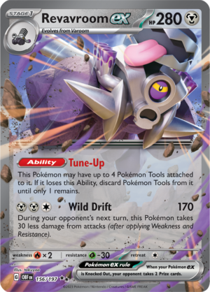 Pokémon TCG Revavroom ex – OBF 156/197 Double Rare Holo – EN