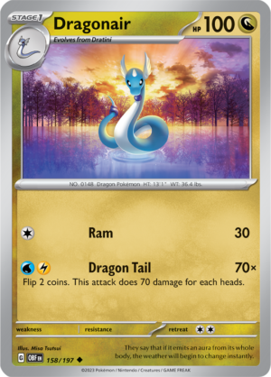 Pokémon TCG Dragonair – OBF 158/197 Uncommon Regular – EN