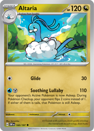 Pokémon TCG Altaria – OBF 160/197 Uncommon Regular – EN