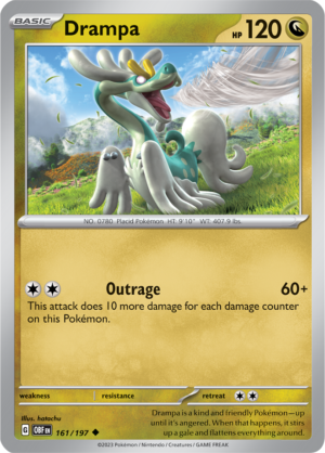 Pokémon TCG Drampa – OBF 161/197 Uncommon Regular – EN