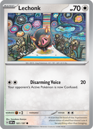 Pokémon TCG Lechonk – OBF 181/197 Common Reverse Holofoil – EN