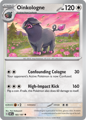 Pokémon TCG Oinkologne – OBF 183/197 Uncommon Reverse Holofoil – EN