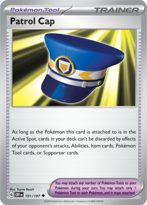 Pokémon TCG Patrol Cap – OBF 191/197 Uncommon Reverse Holofoil – EN