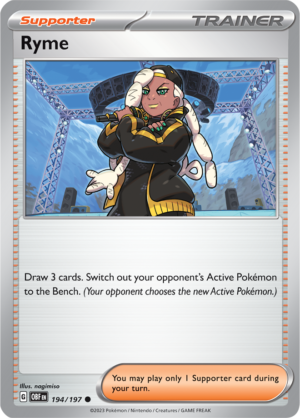 Pokémon TCG Ryme – OBF 194/197 Common Reverse Holofoil – EN
