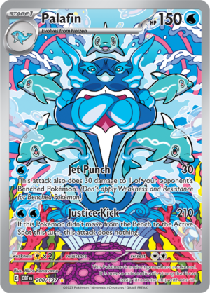 Pokémon TCG Palafin – OBF 200/197 Illustration Rare Holo – EN