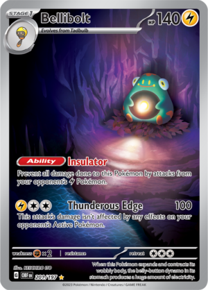 Pokémon TCG Bellibolt – OBF 201/197 Illustration Rare Holo – EN