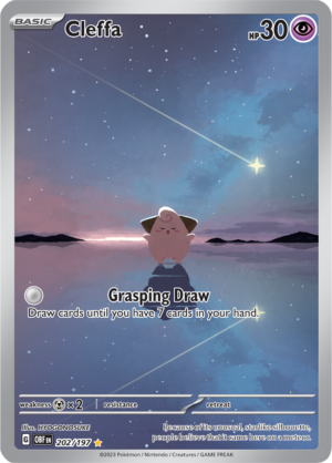 Pokémon TCG Cleffa – OBF 202/197 Illustration Rare Holo – EN
