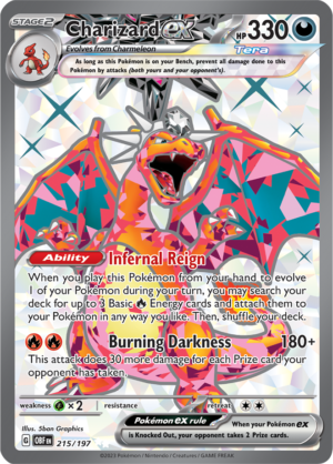 Pokémon TCG Charizard ex – OBF 215/197 Ultra Rare Holo – EN