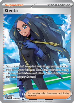 Pokémon TCG Geeta – OBF 218/197 Ultra Rare Holo – EN