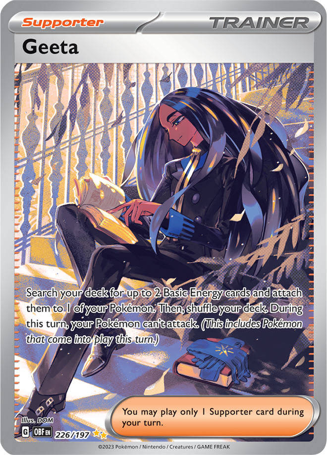Pokémon TCG Geeta – OBF 226/197 Special Illustration Rare Holo – EN