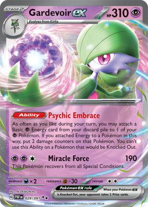 Pokémon TCG Gardevoir ex – PAF 029/091 Double Rare Holo – EN