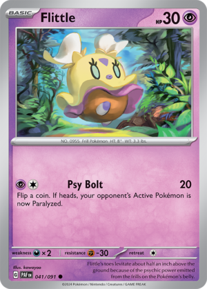 Pokémon TCG Flittle – PAF 041/091 Common Regular – EN