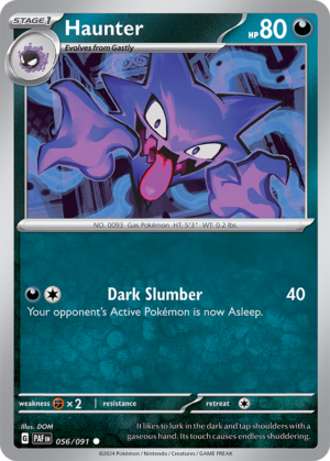 Pokémon TCG Haunter – PAF 056/091 Common Regular – EN