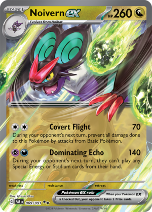 Pokémon TCG Noivern ex – PAF 069/091 Double Rare Holo – EN