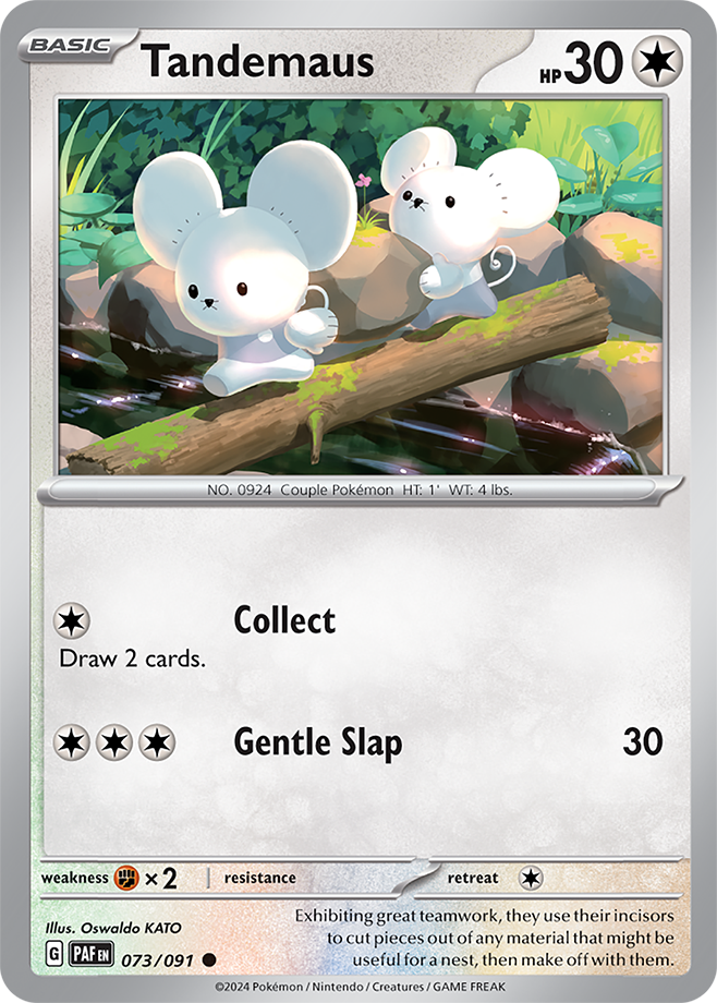 Pokémon TCG Tandemaus – PAF 073/091 Common Regular – EN