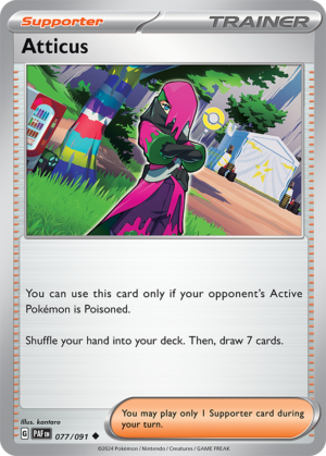 Pokémon TCG Atticus – PAF 077/091 Uncommon Reverse Holofoil – EN