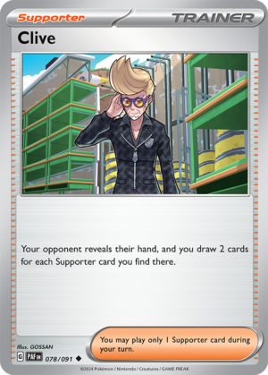 Pokémon TCG Clive – PAF 078/091 Uncommon Reverse Holofoil – EN