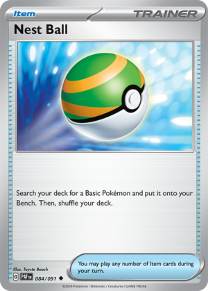 Pokémon TCG Nest Ball – PAF 084/091 Uncommon Reverse Holofoil – EN