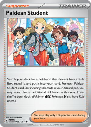 Pokémon TCG Paldean Student – PAF 085/091 Common Reverse Holofoil – EN
