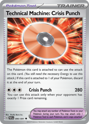 Pokémon TCG Technical Machine: Crisis Punch – PAF 090/091 Uncommon Reverse Holofoil – EN
