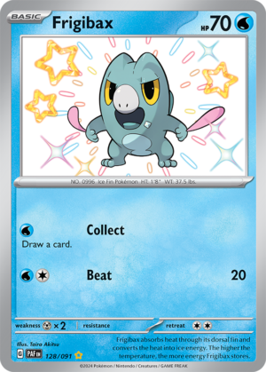 Pokémon TCG Frigibax – PAF 128/091 Shiny Rare Holo – EN
