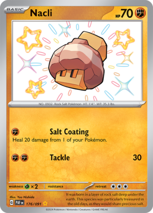 Pokémon TCG Nacli – PAF 176/091 Shiny Rare Holo – EN