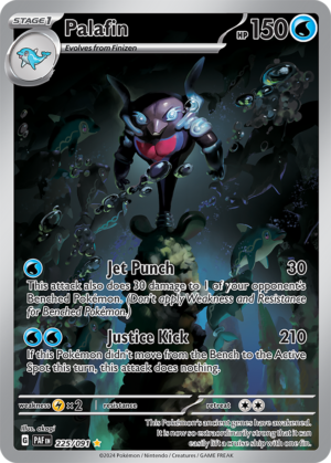 Pokémon TCG Palafin – PAF 225/091 Illustration Rare Holo – EN