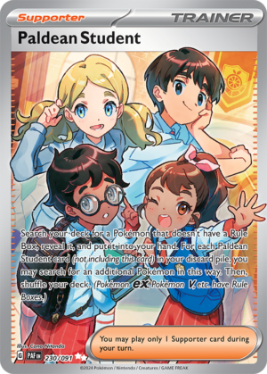 Pokémon TCG Paldean Student – PAF 230/091 Ultra Rare Holo – EN