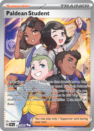 Pokémon TCG Paldean Student – PAF 231/091 Ultra Rare Holo – EN