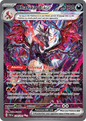 Pokémon TCG Charizard ex – PAF 234/091 Special Illustration Rare Holo – EN
