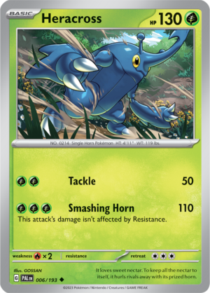 Pokémon TCG Heracross – PAL 006/193 Uncommon Regular – EN