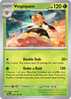 Pokémon TCG Vespiquen – PAL 009/193 Uncommon Regular – EN