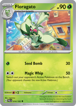 Pokémon TCG Floragato – PAL 014/193 Uncommon Regular – EN