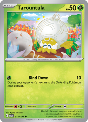 Pokémon TCG Tarountula – PAL 016/193 Common Regular – EN