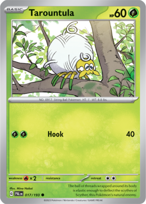Pokémon TCG Tarountula – PAL 017/193 Common Regular – EN