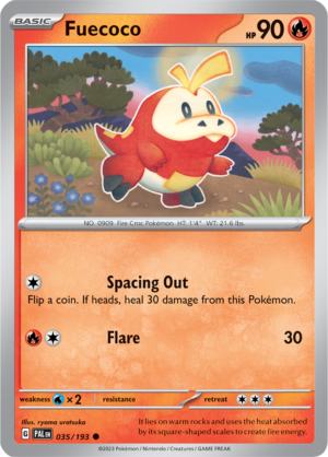 Pokémon TCG Fuecoco – PAL 035/193 Common Regular – EN