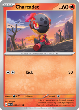 Pokémon TCG Charcadet – PAL 038/193 Common Regular – EN