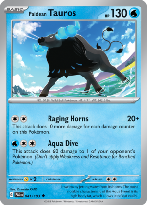 Pokémon TCG Paldean Tauros – PAL 041/193 Uncommon Regular – EN