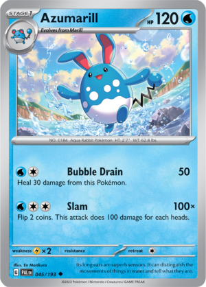 Pokémon TCG Azumarill – PAL 045/193 Uncommon Regular – EN