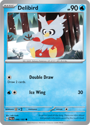 Pokémon TCG Delibird – PAL 046/193 Common Regular – EN