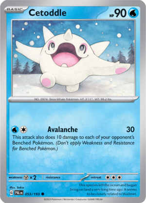 Pokémon TCG Cetoddle – PAL 053/193 Common Regular – EN