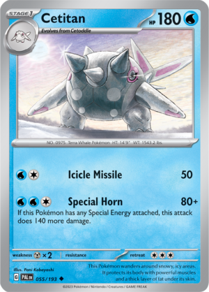 Pokémon TCG Cetitan – PAL 055/193 Uncommon Regular – EN