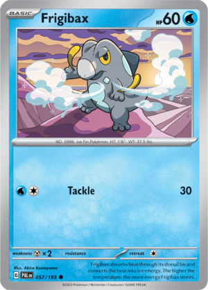 Pokémon TCG Frigibax – PAL 057/193 Common Regular – EN
