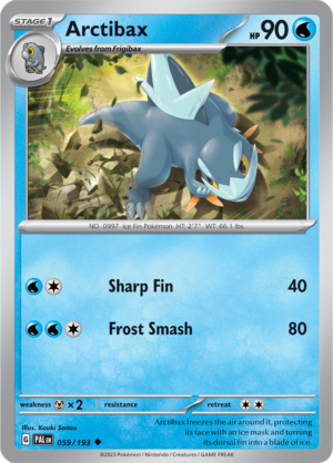Pokémon TCG Arctibax – PAL 059/193 Uncommon Regular – EN