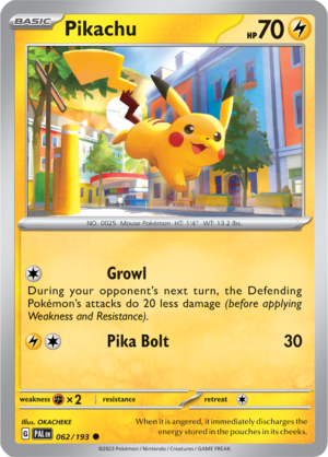 Pokémon TCG Pikachu – PAL 062/193 Common Regular – EN