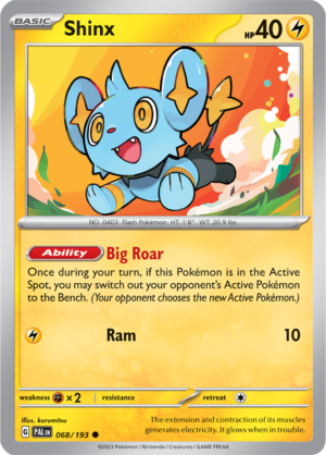 Pokémon TCG Shinx – PAL 068/193 Common Regular – EN
